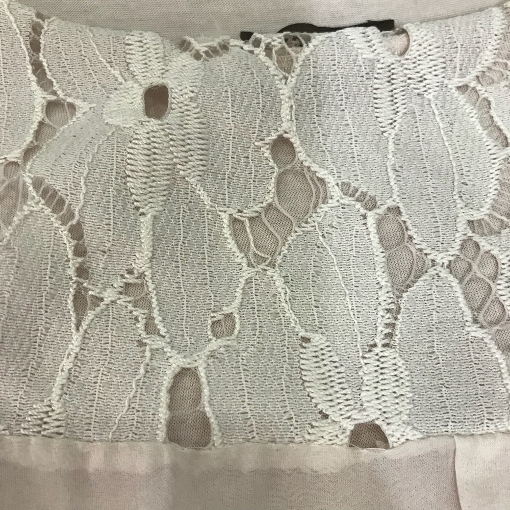 Amanti 100% Silk Blouse Made in Italy Lace Trim Top Size Small - Picture 15 of 15